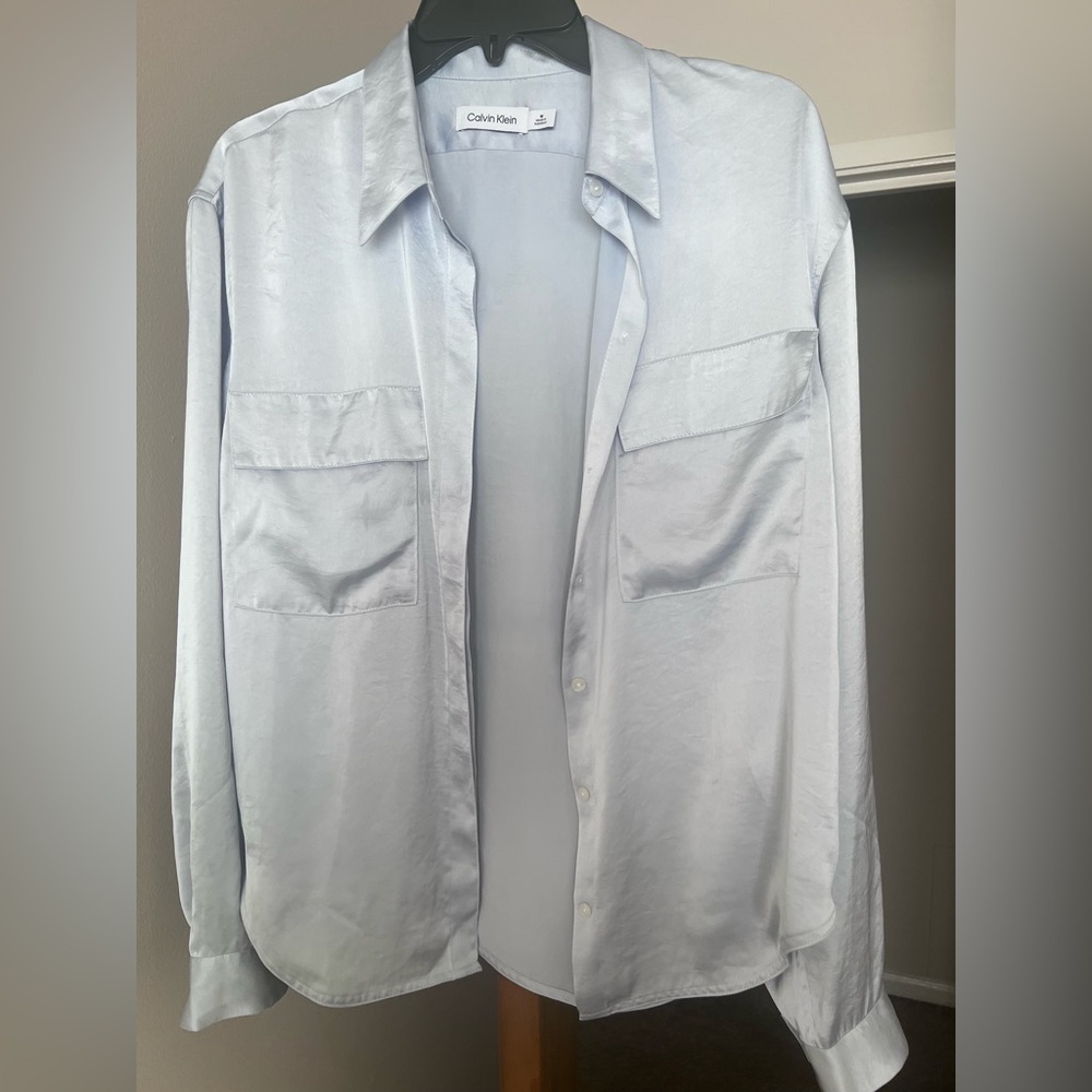 Calvin Klein Light Blue Button-Up Shirt